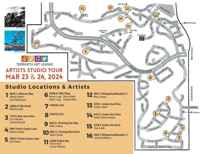 Studio Tour - Map