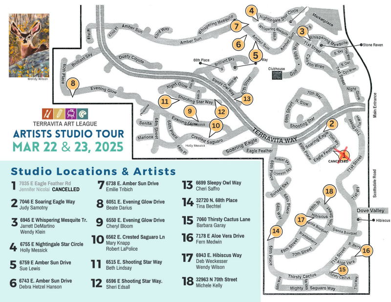 Studio Tour - Map