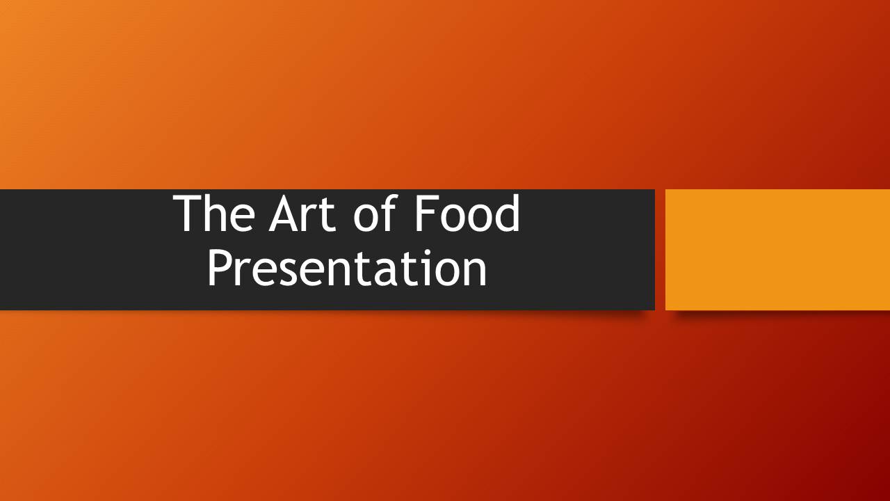 Art of Food - Slide 1
