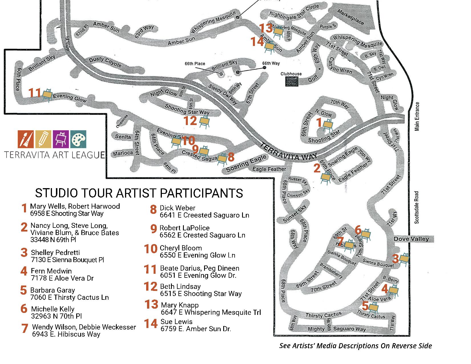 Studio Tour - Map